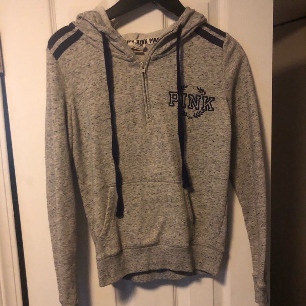 Half-zip hoodie PINK